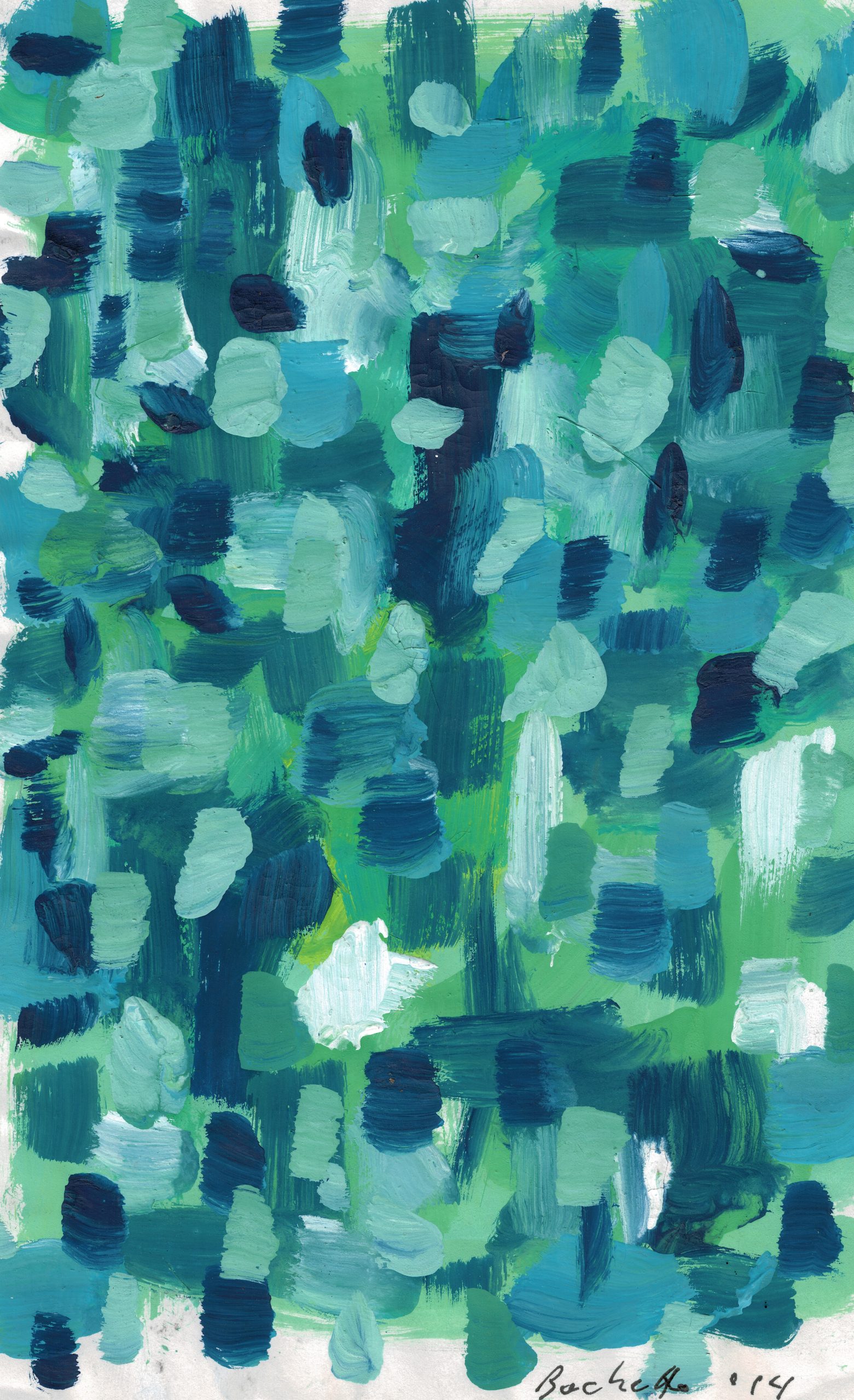 blue green detail