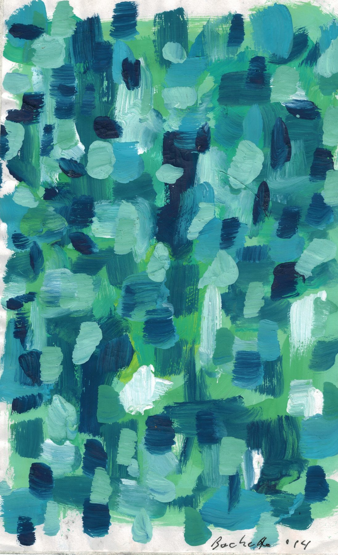 blue green detail
