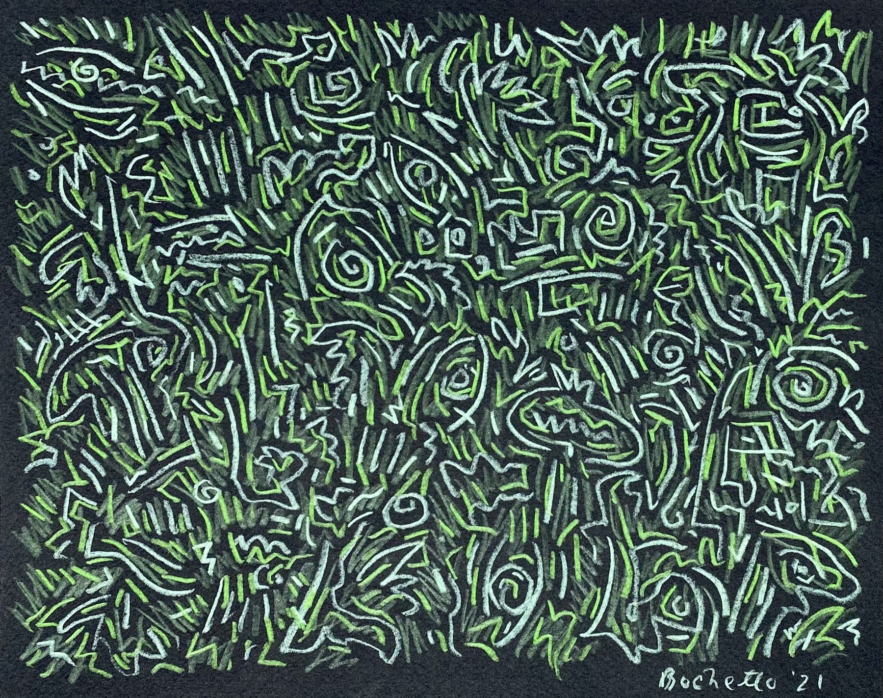 green and gray garden