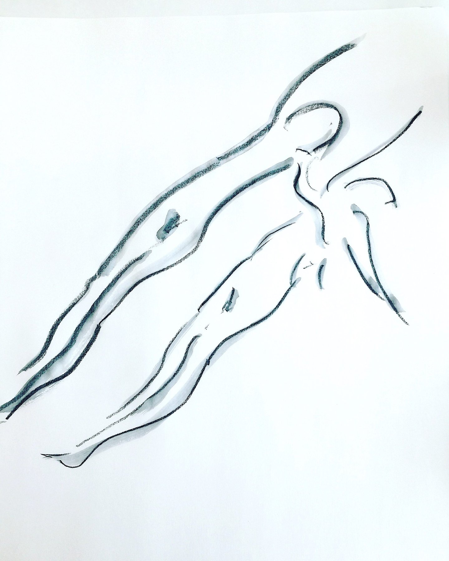 two swimmers