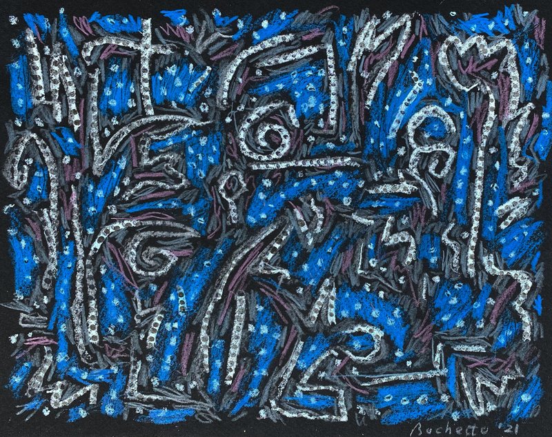 blue and silver garden