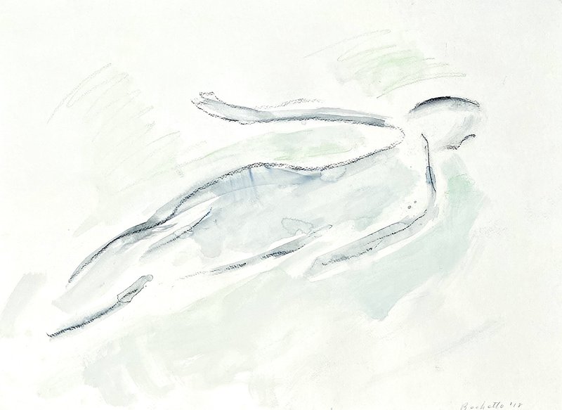 gray swimmer