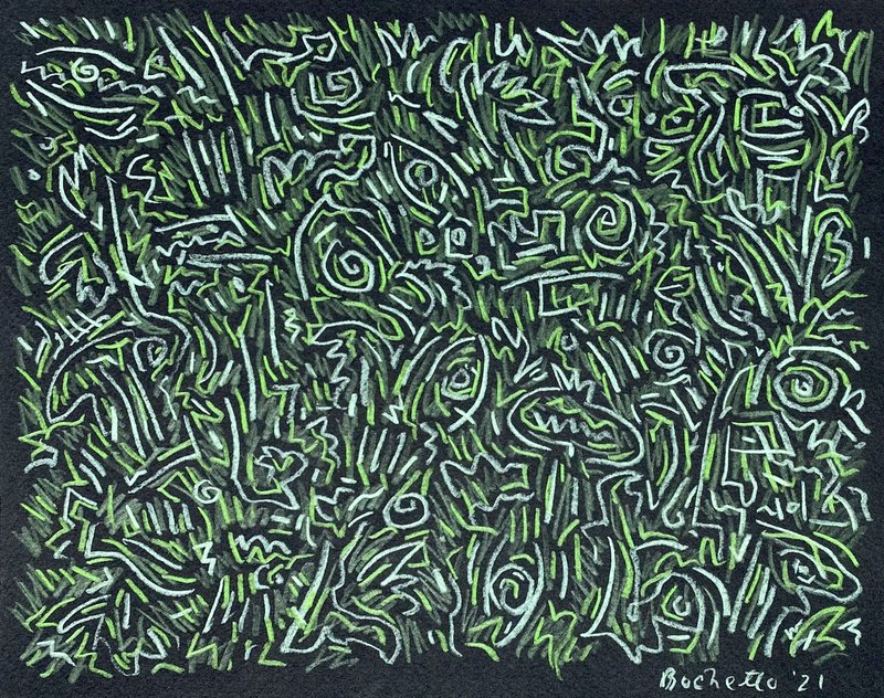 green and gray garden