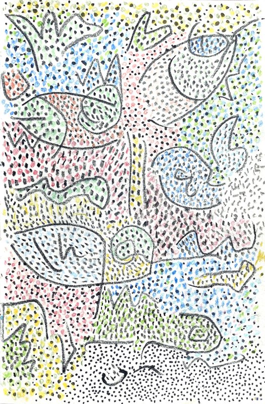 speckled garden 2 shown on a wall