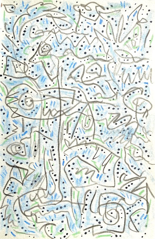 speckled garden 3 shown on a wall